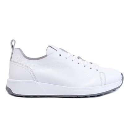  - Vlonı 390-06 Beyaz Hakiki Deri Erkek Sneaker (1)